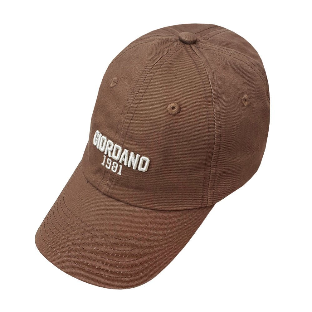 Cotton Twill Baseball Cap With 3D Embroidery Free Size - Shop Giordano