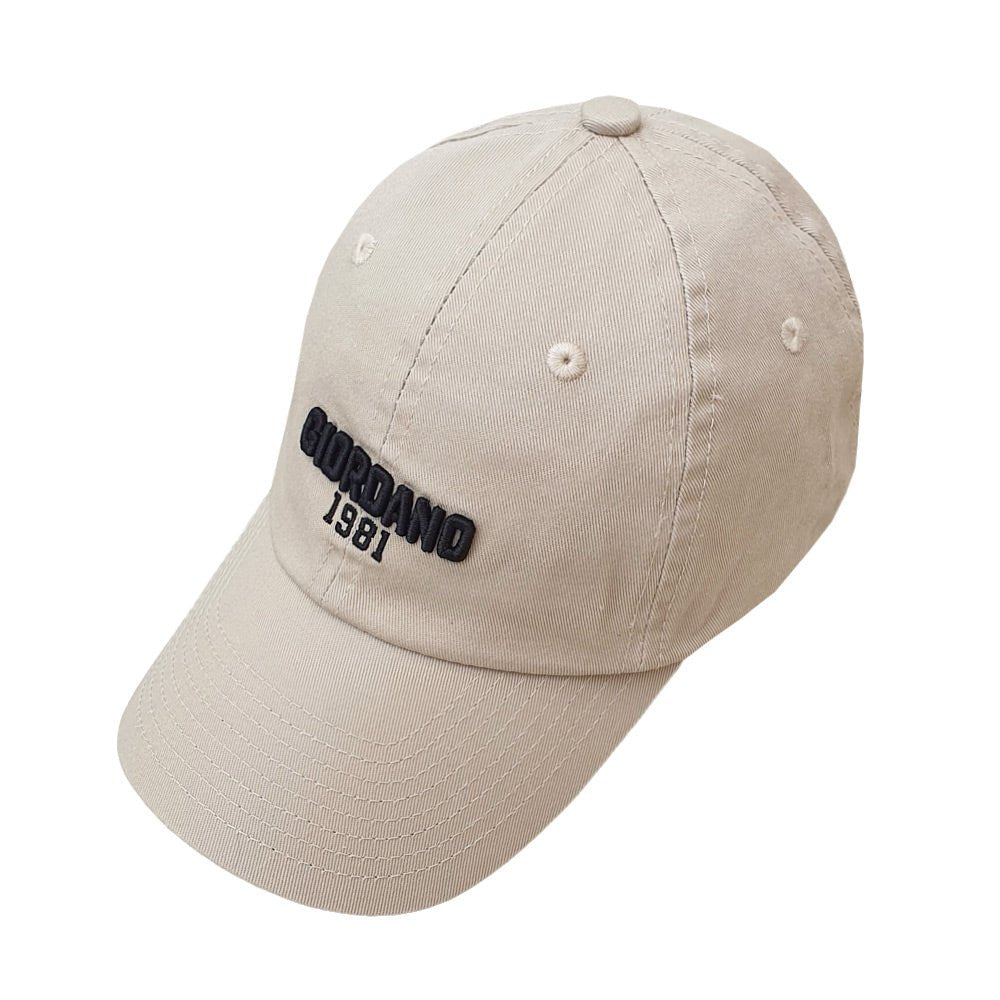 Cotton Twill Baseball Cap With 3D Embroidery Free Size - Shop Giordano