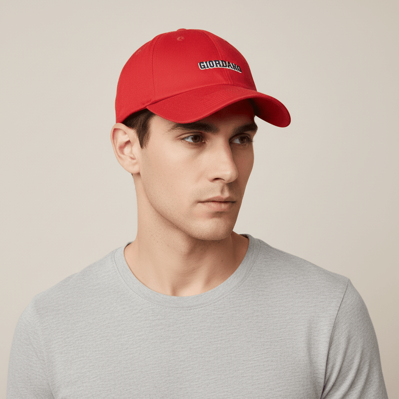 Giordano Cotton Twill Cap With Embroidered Logo - Premium Cap