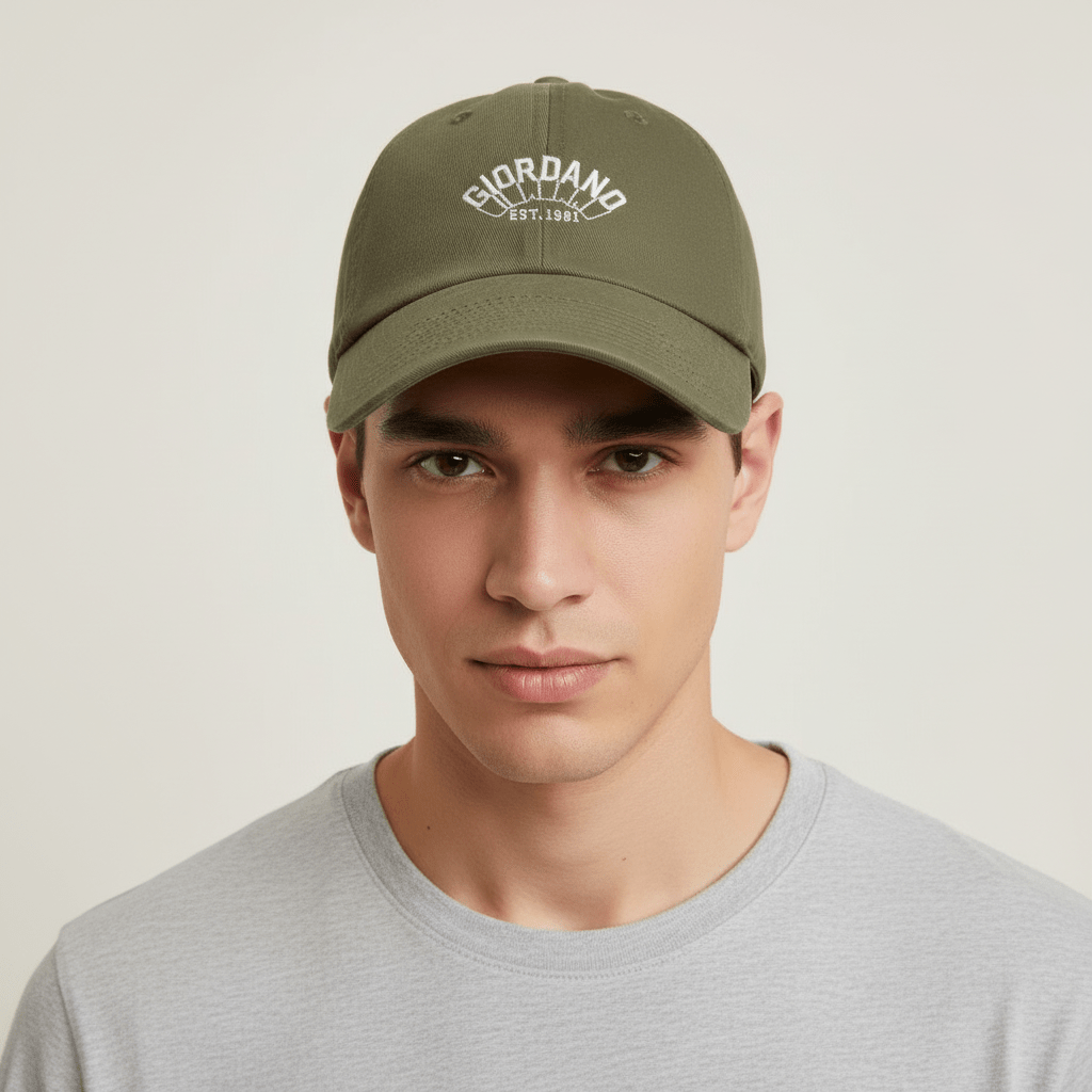 Giordano Cotton Twill Cap With Embroidery - Premium Cap
