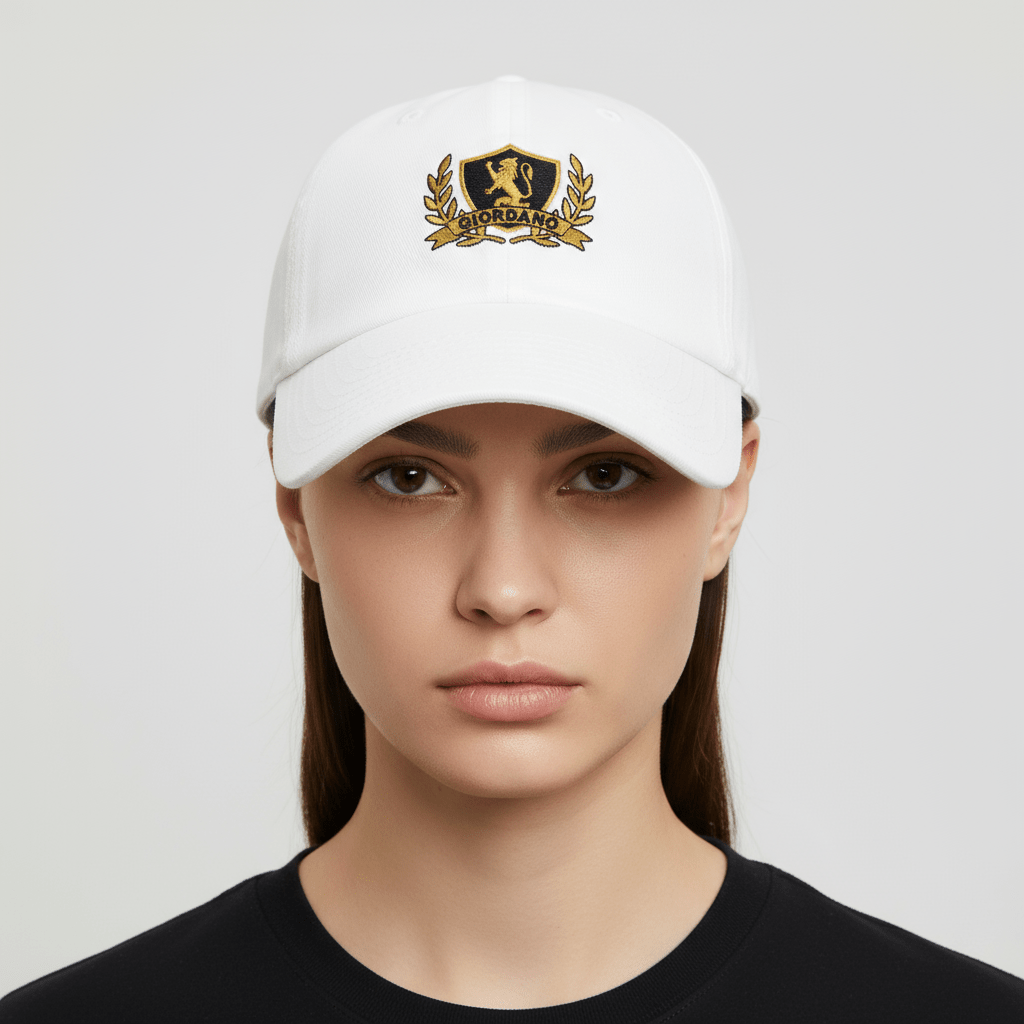 Giordano Cotton Twill Cap With Embroidery - Premium Cap