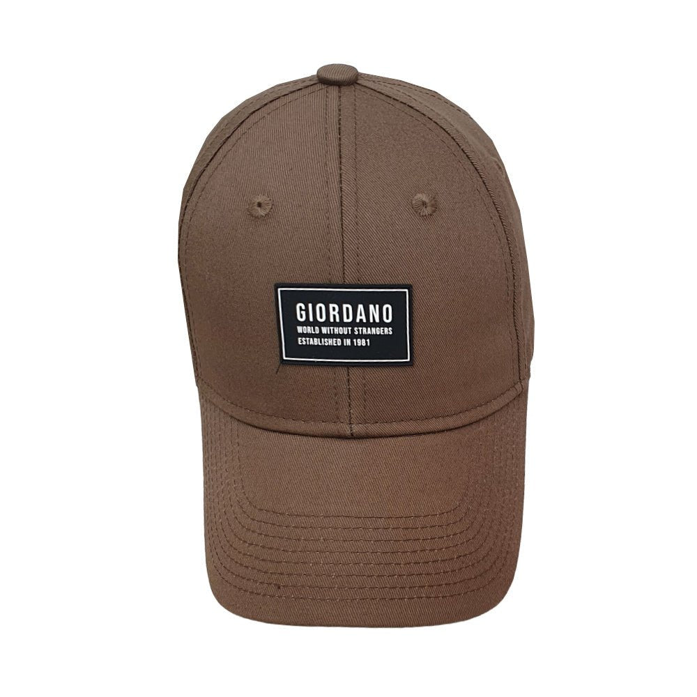 Cotton Twill Cap With Rubber Badge Free Size - Shop Giordano