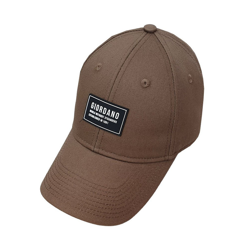 Giordano Cotton Twill Cap With Rubber Badge - Premium Cap