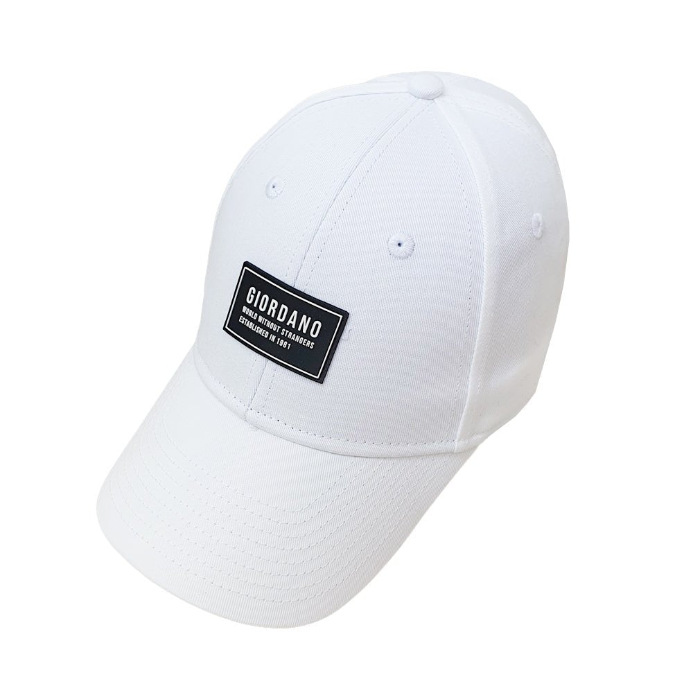 Cotton Twill Cap With Rubber Badge Free Size - Shop Giordano