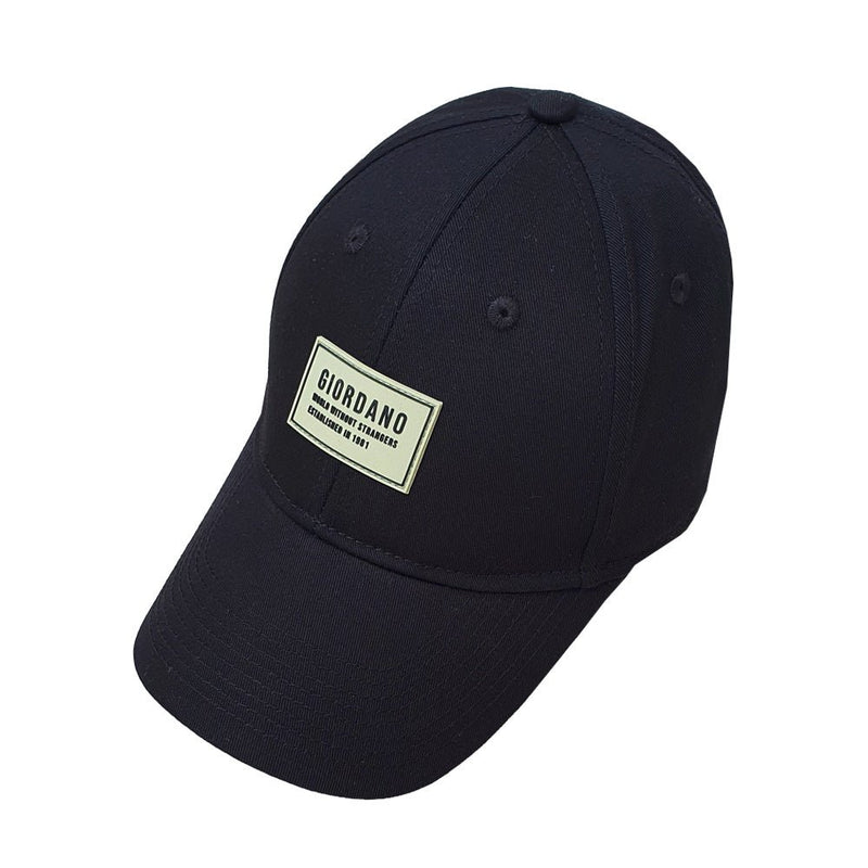 Giordano Cotton Twill Cap With Rubber Badge - Premium Cap