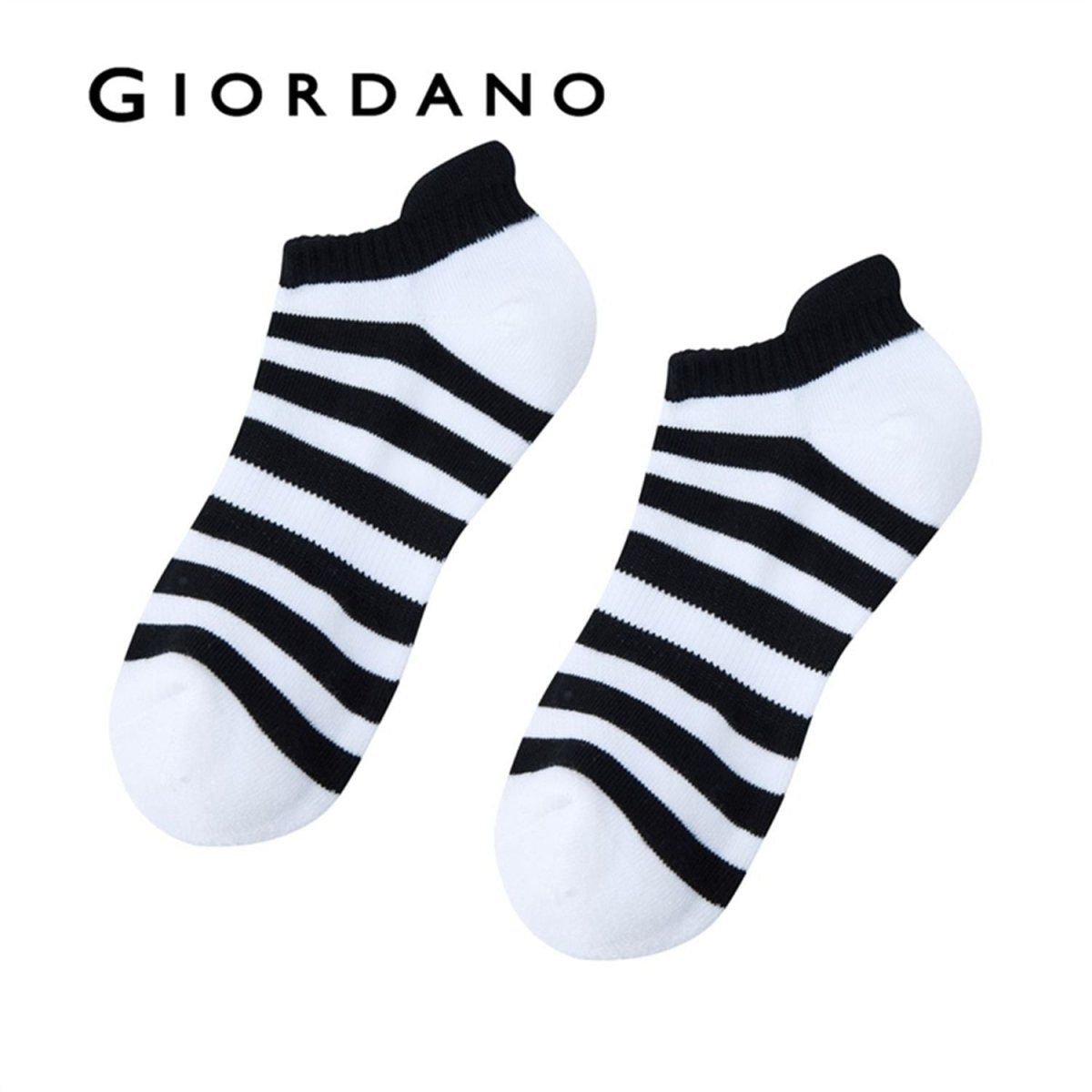 Giordano Essentials Unisex 2-Pack Patterned Ped Socks - Premium Socks