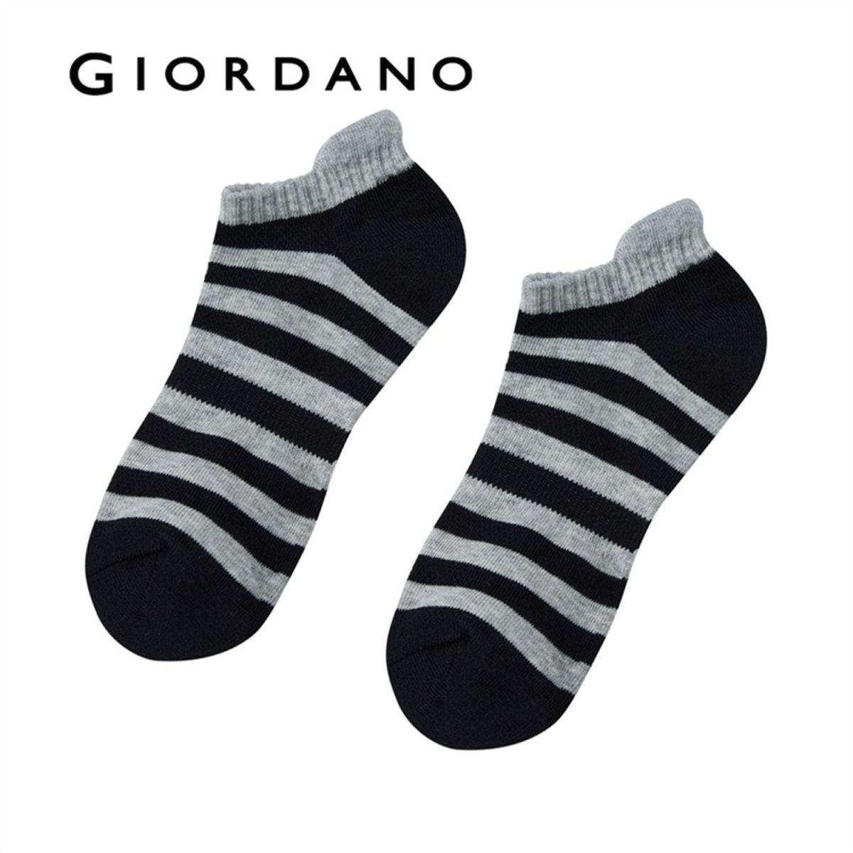 Giordano Essentials Unisex 2-Pack Patterned Ped Socks - Premium Socks
