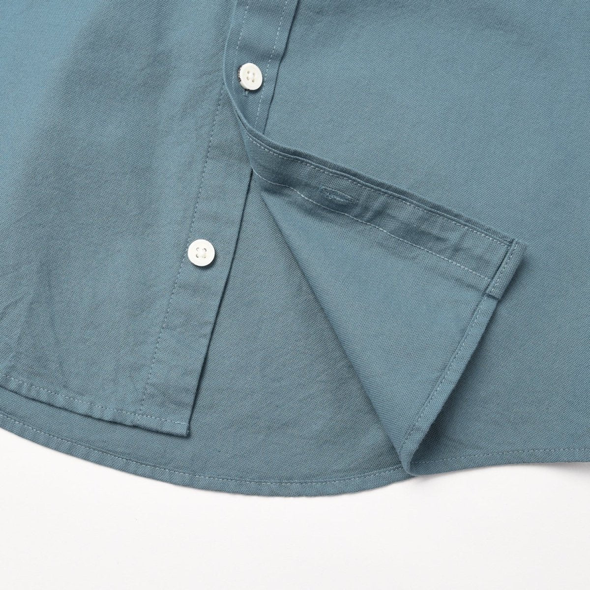 Giordano Junior Cotton Oxford Full Opening Long Sleeve Slim Fit Embroidery Garment Wash Shirt - Premium Shirts
