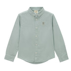 Giordano Junior Cotton Oxford Full Opening Long Sleeve Slim Fit Embroidery Garment Wash Shirt - Premium Shirts