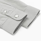 Giordano Junior Cotton Oxford Full Opening Long Sleeve Slim Fit Embroidery Garment Wash Shirt - Premium Shirts