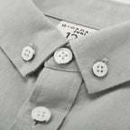 Giordano Junior Cotton Oxford Full Opening Long Sleeve Slim Fit Embroidery Garment Wash Shirt - Premium Shirts
