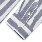 Giordano Junior Cotton Oxford Full Opening Long Sleeve Slim Fit Embroidery Garment Wash Shirt - Premium Shirts