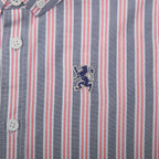 Giordano Junior Cotton Oxford Full Opening Long Sleeve Slim Fit Embroidery Garment Wash Shirt - Premium Shirts