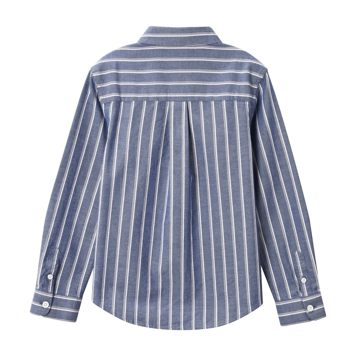 Giordano Junior Cotton Oxford Full Opening Long Sleeve Slim Fit Embroidery Garment Wash Shirt - Premium Shirts