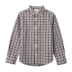 Giordano Junior Cotton Oxford Full Opening Long Sleeve Slim Fit Embroidery Garment Wash Shirt - Premium Shirts