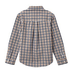 Giordano Junior Cotton Oxford Full Opening Long Sleeve Slim Fit Embroidery Garment Wash Shirt - Premium Shirts