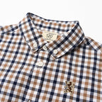 Giordano Junior Cotton Oxford Full Opening Long Sleeve Slim Fit Embroidery Garment Wash Shirt - Premium Shirts
