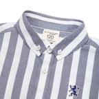 Giordano Junior Cotton Oxford Full Opening Long Sleeve Slim Fit Embroidery Garment Wash Shirt - Premium Shirts
