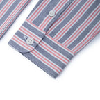 Giordano Junior Cotton Oxford Full Opening Long Sleeve Slim Fit Embroidery Garment Wash Shirt - Premium Shirts