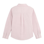 Giordano Junior Cotton Oxford Full Opening Long Sleeve Slim Fit Embroidery Garment Wash Shirt - Premium Shirts