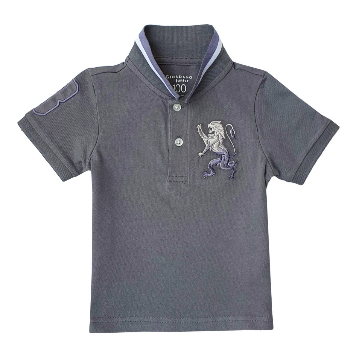 Giordano Junior Embroidery Short Sleeve Bold Polo - Premium Polo