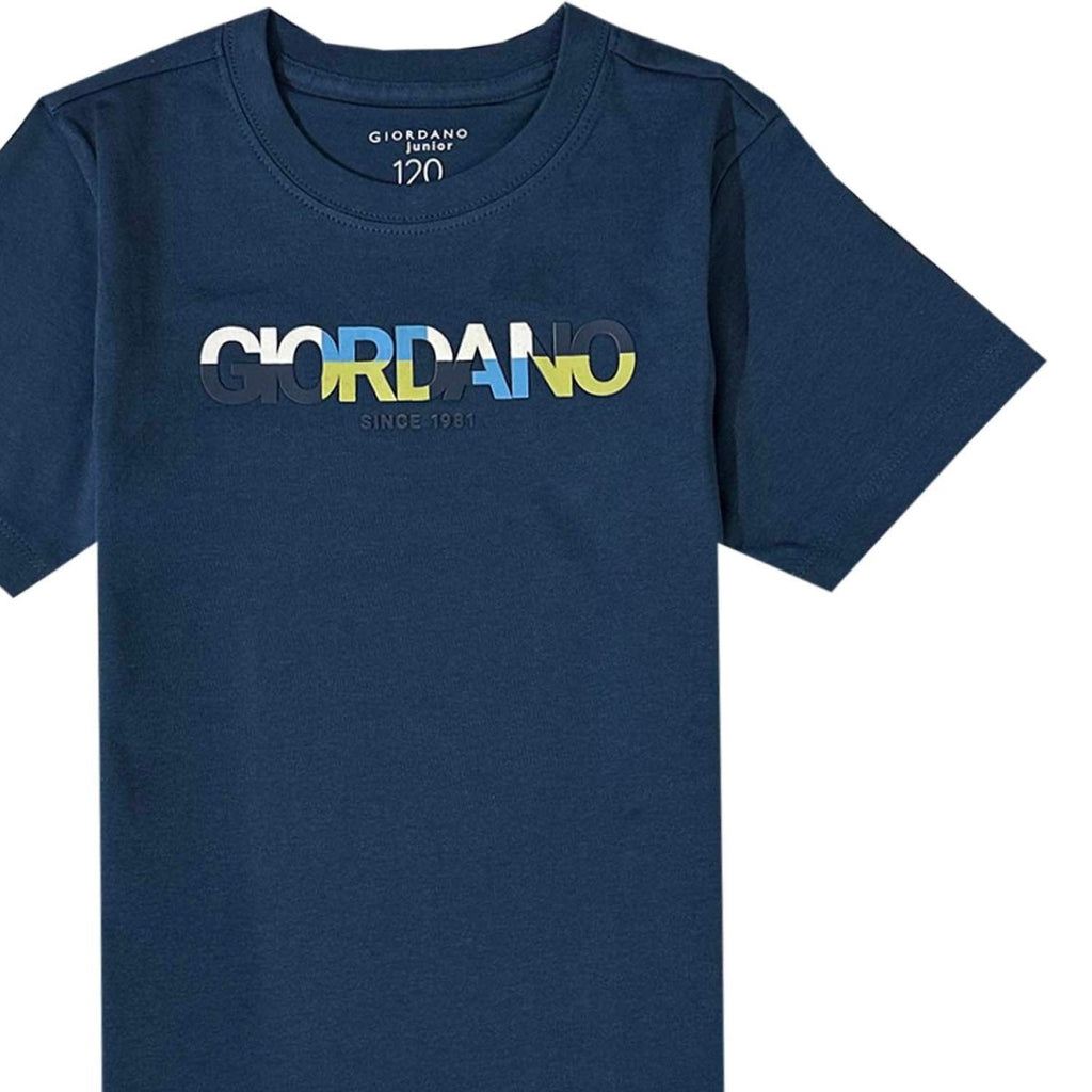 Giordano Junior Giordano Logo Signature Tee - Classic Style, Cool Comfort - Premium Print Tee