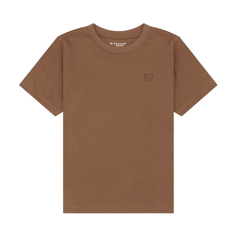 Giordano Junior Liquid Touch Embroidered Smart Tee - Soft Cotton Interlock - Premium Tee