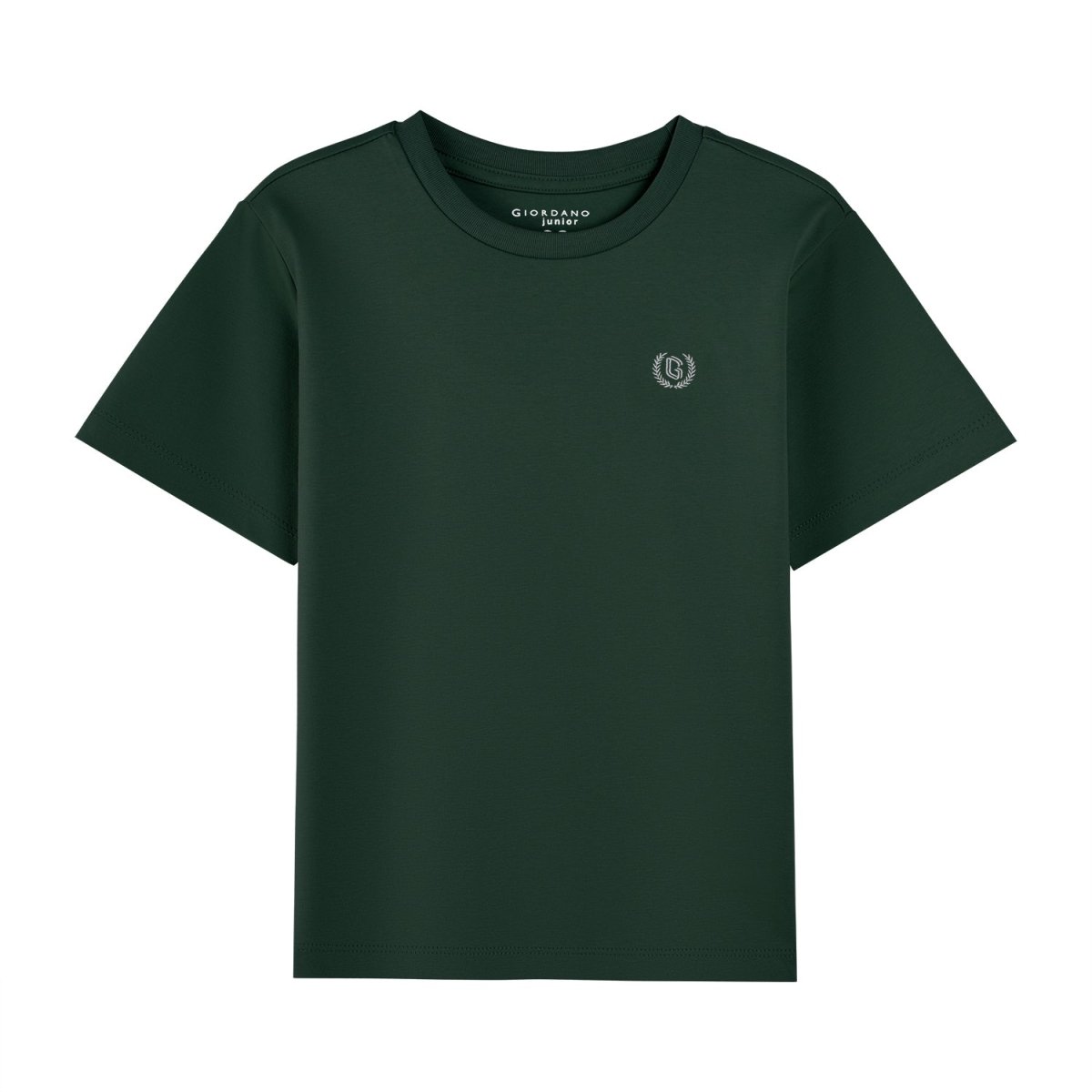Giordano Junior Liquid Touch Embroidered Smart Tee - Soft Cotton Interlock - Premium Tee
