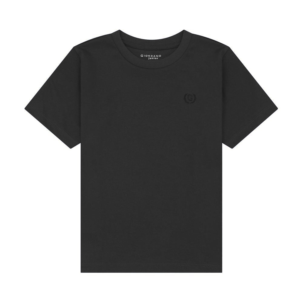 Giordano Junior Liquid Touch Embroidered Smart Tee - Soft Cotton Interlock - Premium Tee