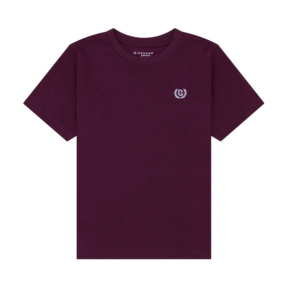 Giordano Junior Liquid Touch Embroidered Smart Tee - Soft Cotton Interlock - Premium Tee