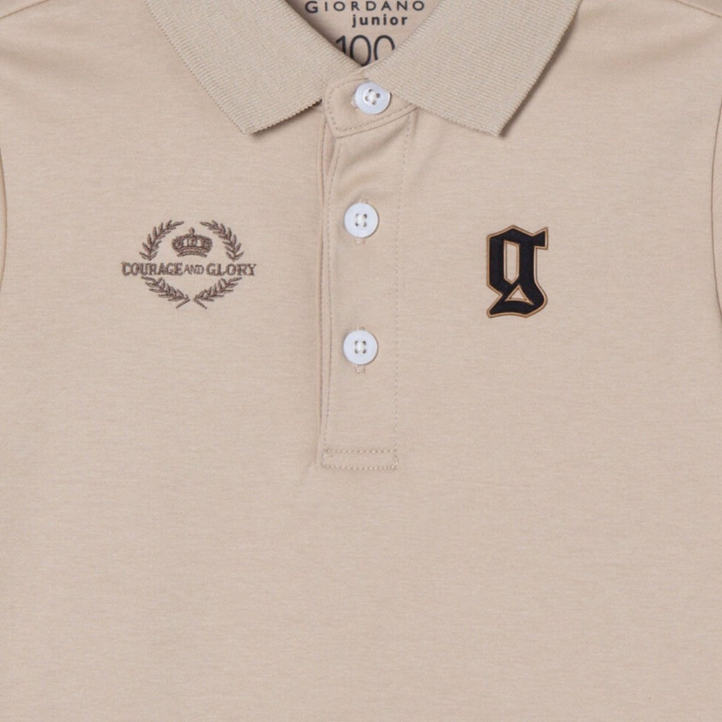 Giordano Junior Liquid Touch Short Sleeve Embroidery Polo - Premium Polo