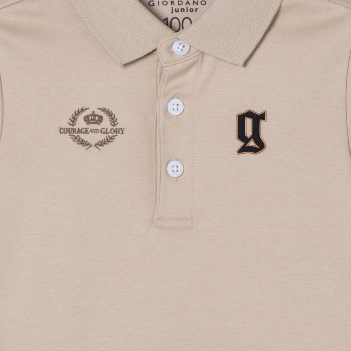Giordano Junior Liquid Touch Short Sleeve Embroidery Polo - Premium Polo