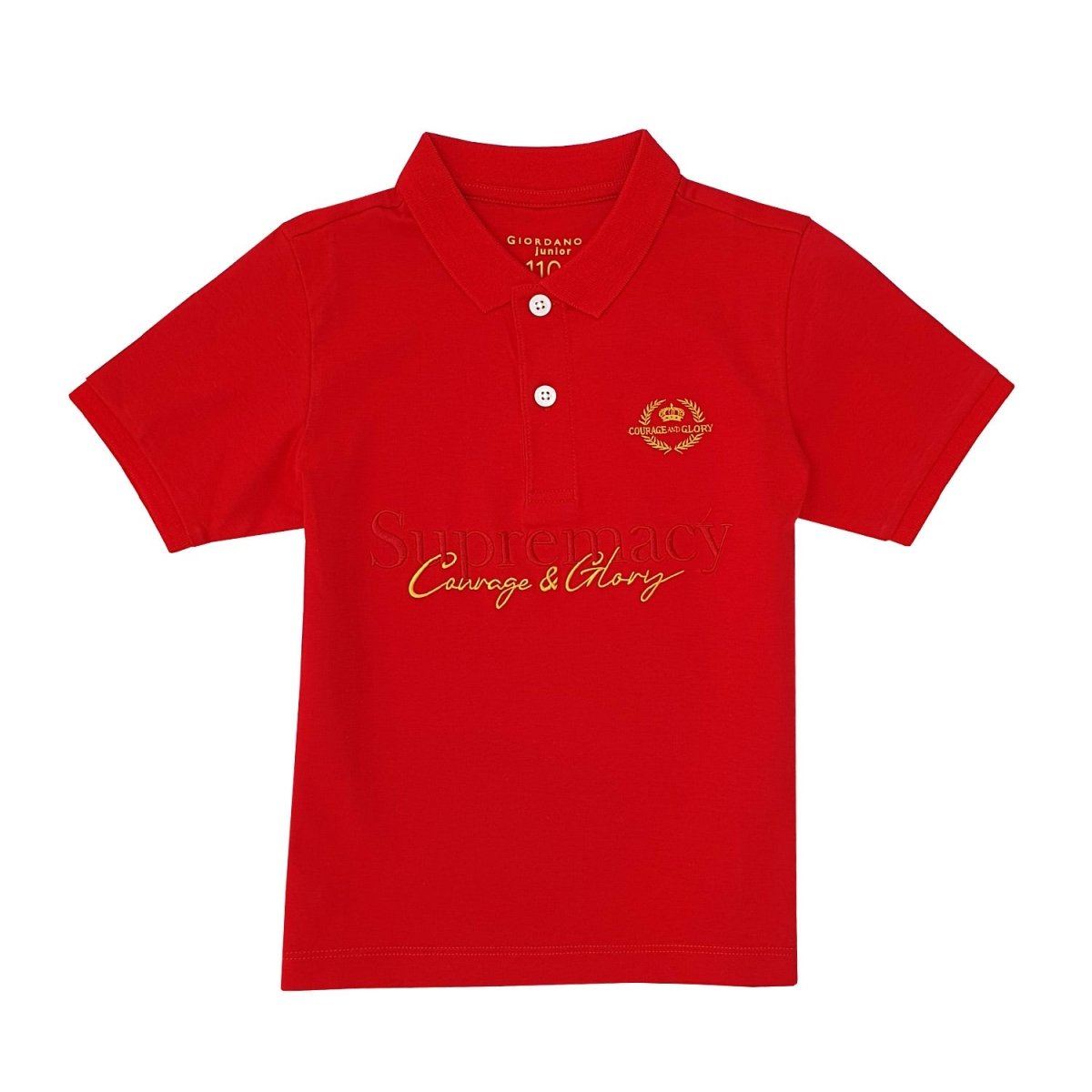 Giordano Junior Liquid Touch Short Sleeve Embroidery Polo - Premium Polo