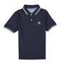 Giordano Junior Pique Flat Knit Collar Short Sleeve Slim Fit Thematic Embroidery Bold Polo - Premium Polo