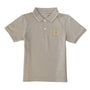 Giordano Junior Pique Flat Knit Collar Short Sleeve Slim Fit Thematic Embroidery Bold Polo - Premium Polo