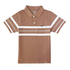 Giordano Junior Pique Flat Knit Collar Short Sleeve Slim Fit Thematic Embroidery Bold Polo - Premium Polo
