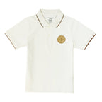Giordano Junior Pique Flat Knit Collar Short Sleeve Slim Fit Thematic Embroidery Bold Polo - Premium Polo