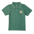 Giordano Junior Pique Flat Knit Collar Short Sleeve Slim Fit Thematic Embroidery Bold Polo - Premium Polo
