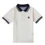 Giordano Junior Pique Flat Knit Collar Short Sleeve Slim Fit Thematic Embroidery Bold Polo - Premium Polo