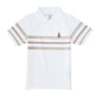 Giordano Junior Pique Flat Knit Collar Short Sleeve Slim Fit Thematic Embroidery Bold Polo - Premium Polo