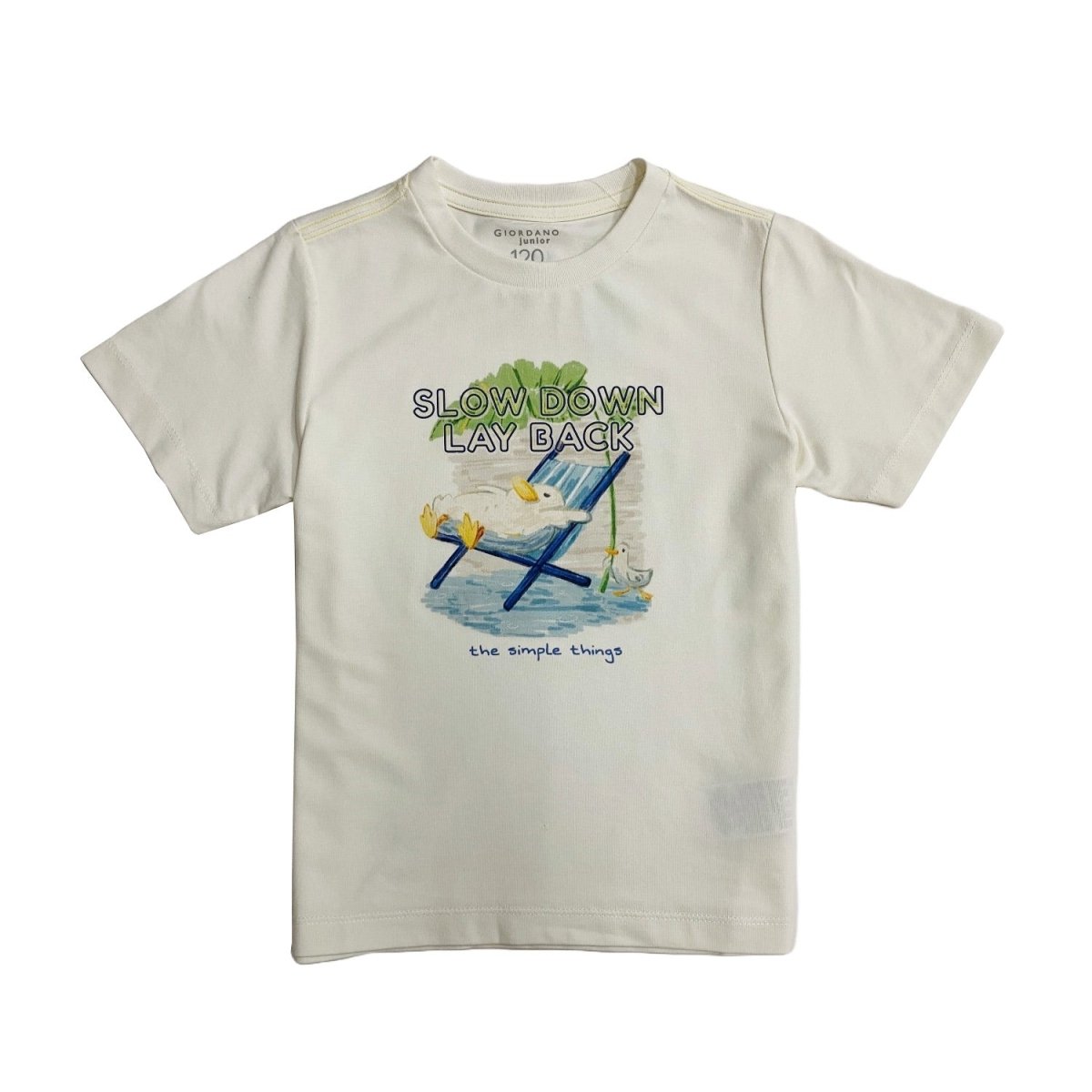 Giordano Junior Sorona Cotton Bamboo Jersey Crew Neck Cool Touch Print Tee - Premium Tee