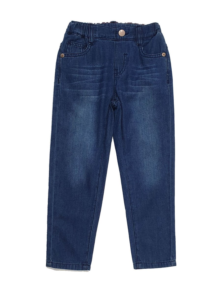 Giordano Junior's Elastic Waistband Mid Rise Jeans - Premium Jeans