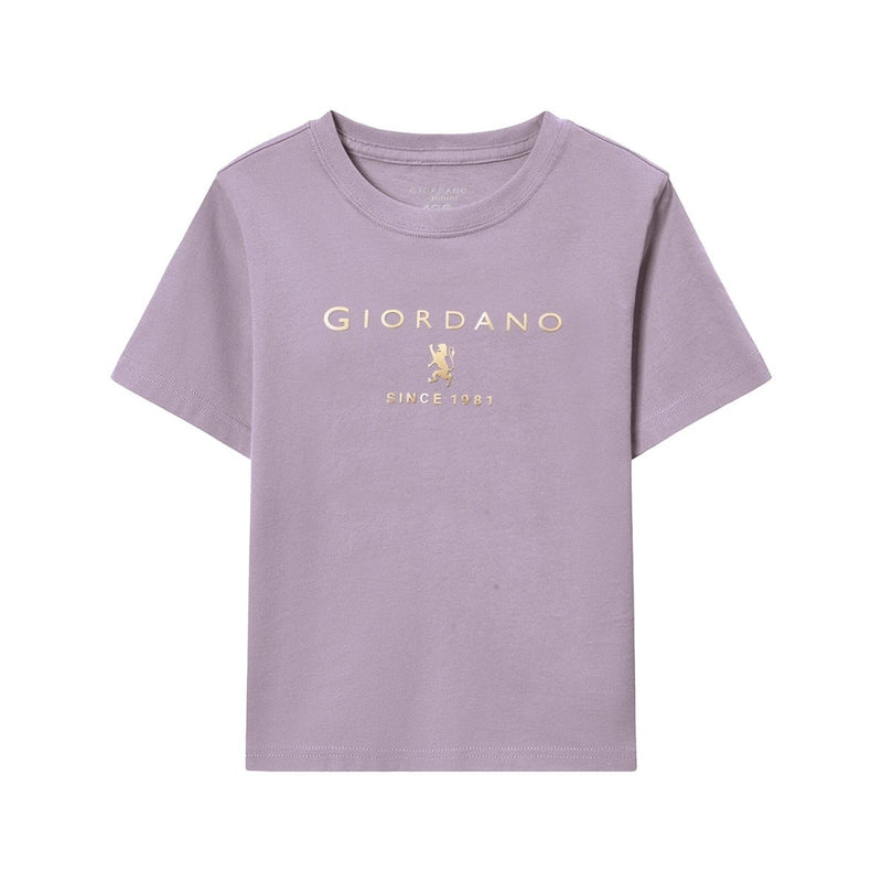 Giordano Junior's Giordano Logo Print Tee - Premium Tee
