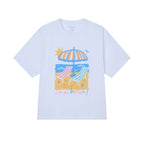 Giordano Kids' Beach Scene Relaxed Graphic Tee - Premium Print Tee