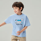 Giordano Kid's Chiikawa Hachiware Blue Relaxed Graphic Tee - Premium Print Tee