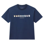 Giordano Kids' Chiikawa Navy Character Relaxed Graphic Tee - Premium Print Tee