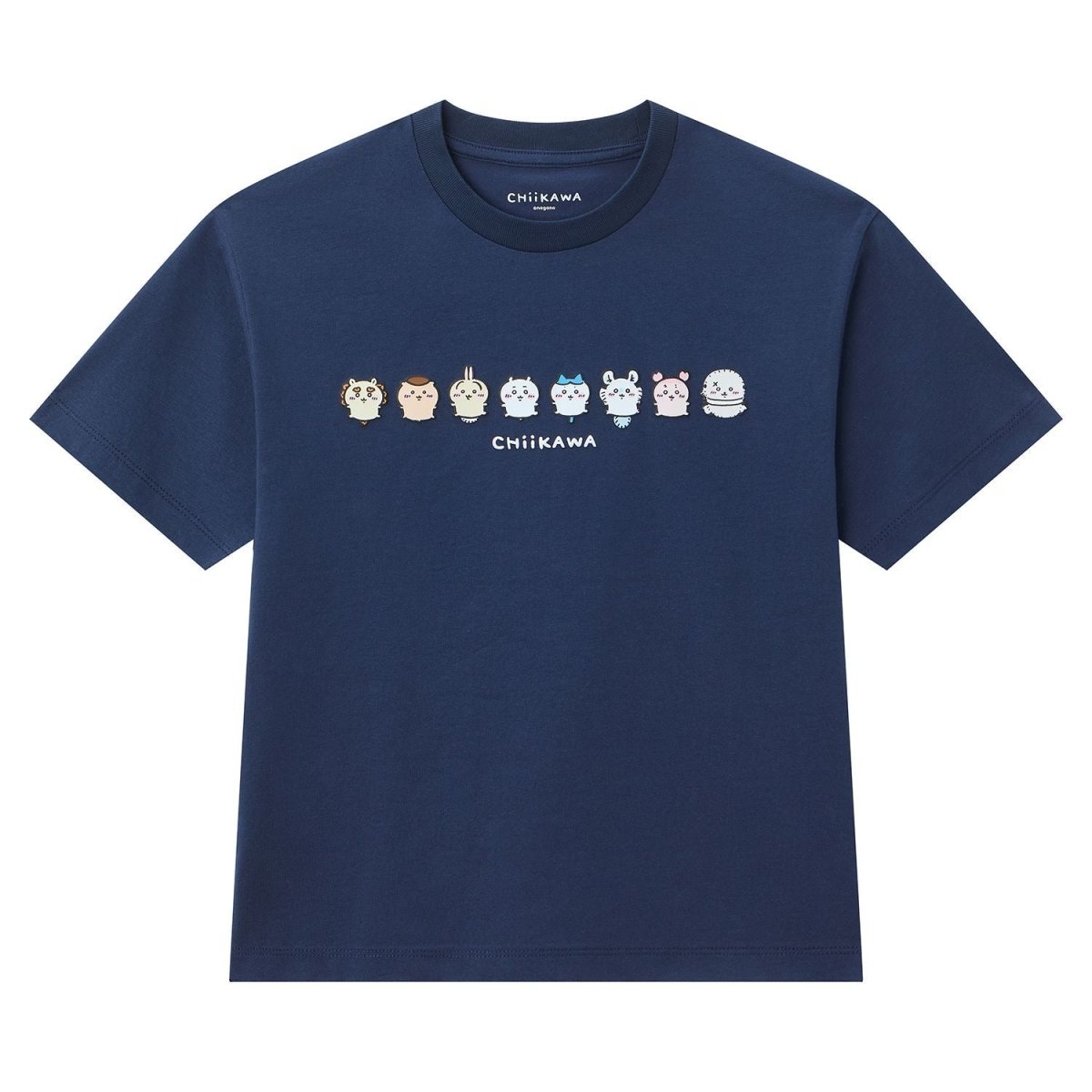 Giordano Kids' Chiikawa Navy Character Relaxed Graphic Tee - Premium Print Tee