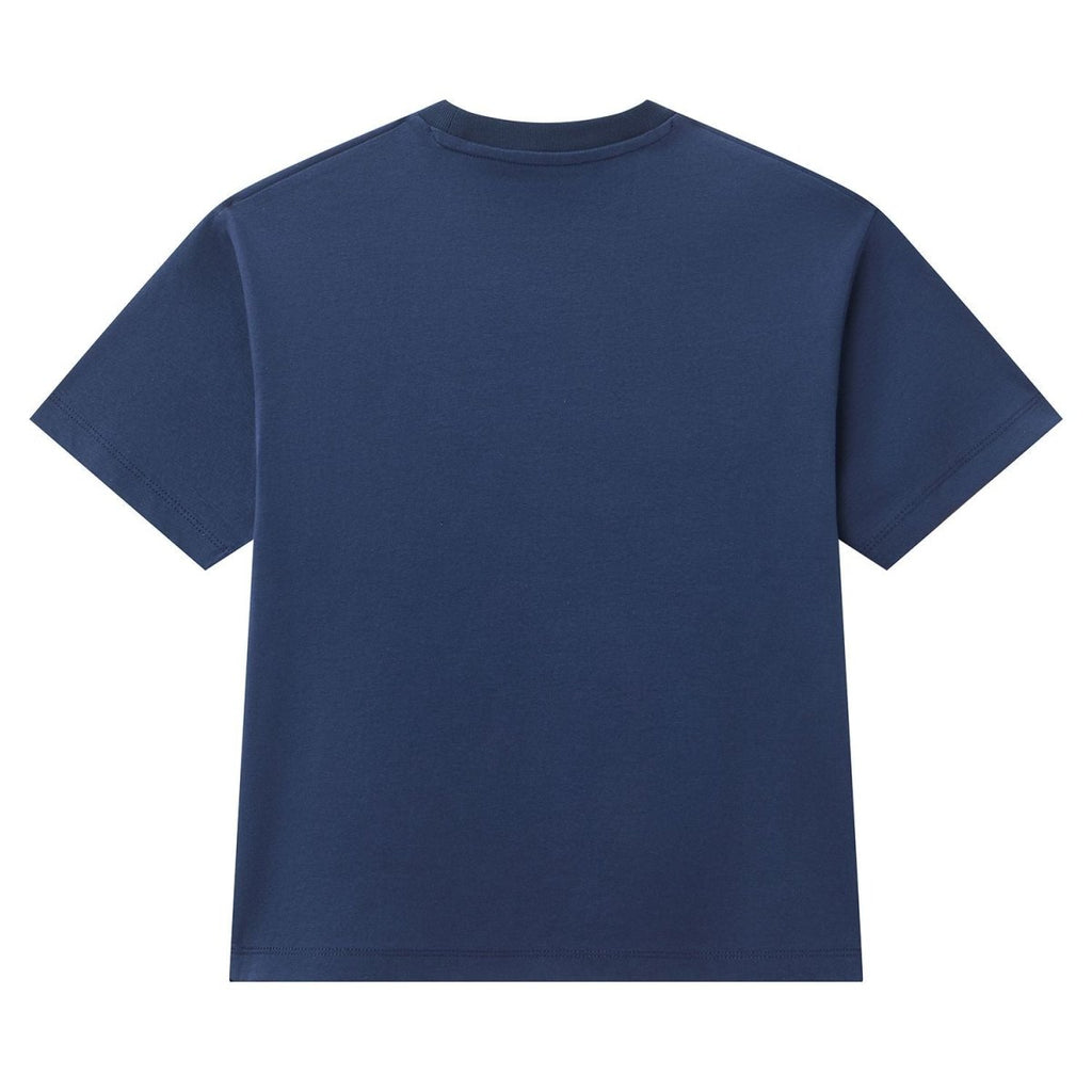 Giordano Kids' Chiikawa Navy Character Relaxed Graphic Tee - Premium Print Tee