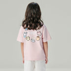 Giordano Kid's Chiikawa Pearl Amethyst Relaxed Graphic Tee - Premium Print Tee