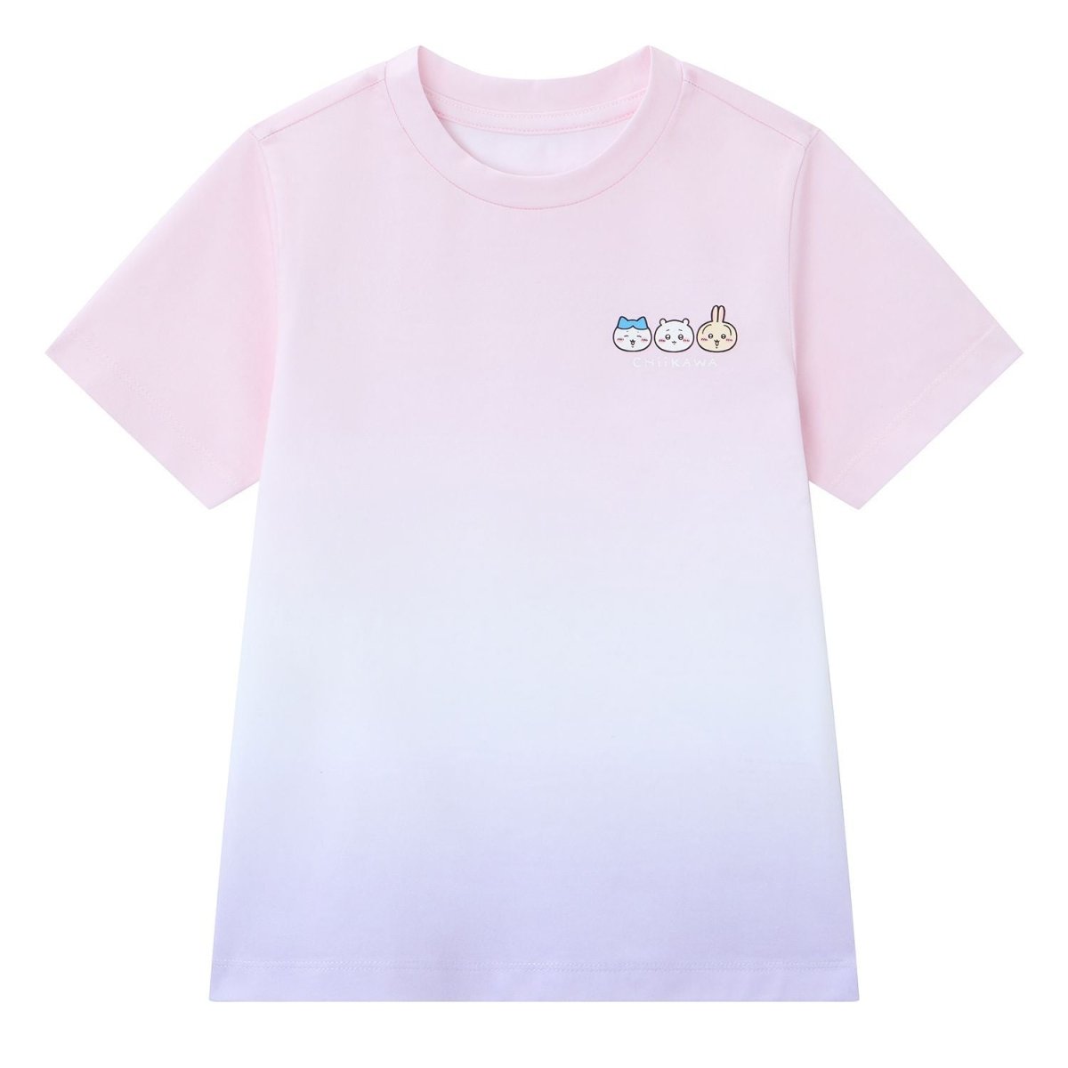 Giordano Kid's Chiikawa Pearl Amethyst Striped Graphic Tee - Premium Print Tee